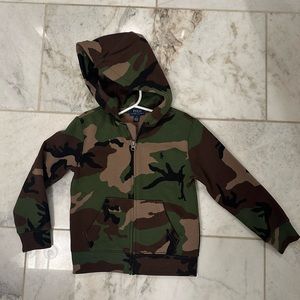 Ralph Lauren zip up fleece hoodie